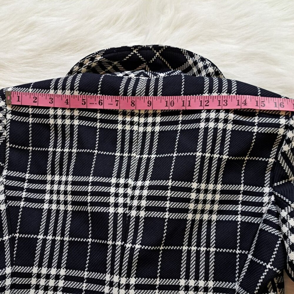 First Lady Checker Blazer Jacket Size 12 - Picture 11 of 11